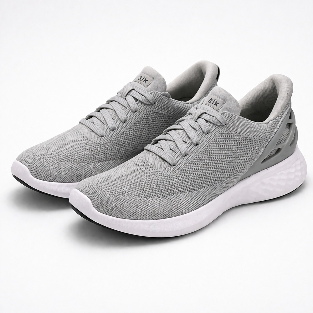 Kizik Athens Gray Hands Free Sneakers Womens 7.5 Slip On Knit Comfort Shoes